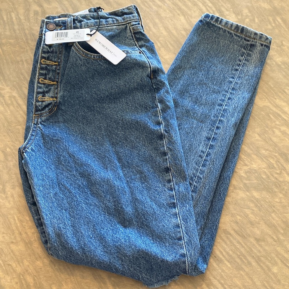 WeWoreWhat The Danielle Distressed Denim Jeans NWT